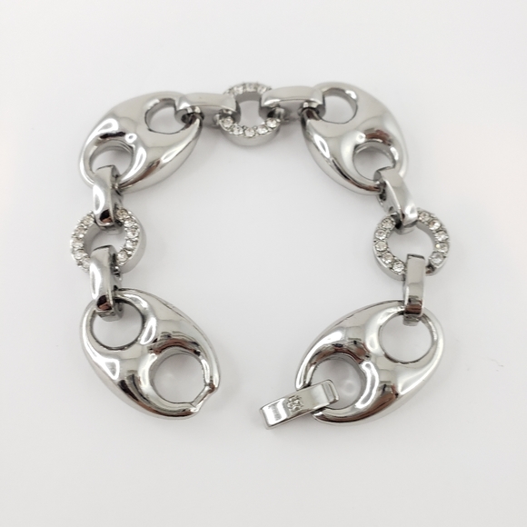 Ann Taylor Modern Statement Bracelet Silver - Picture 8 of 16